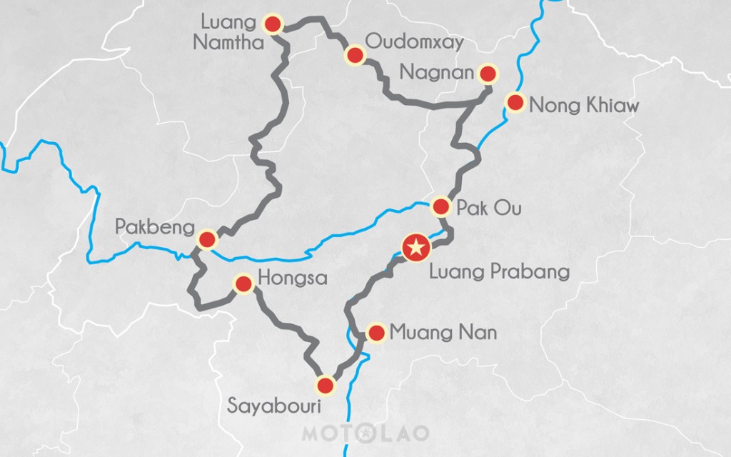 MTO-5-A motorbike map 5 day tour